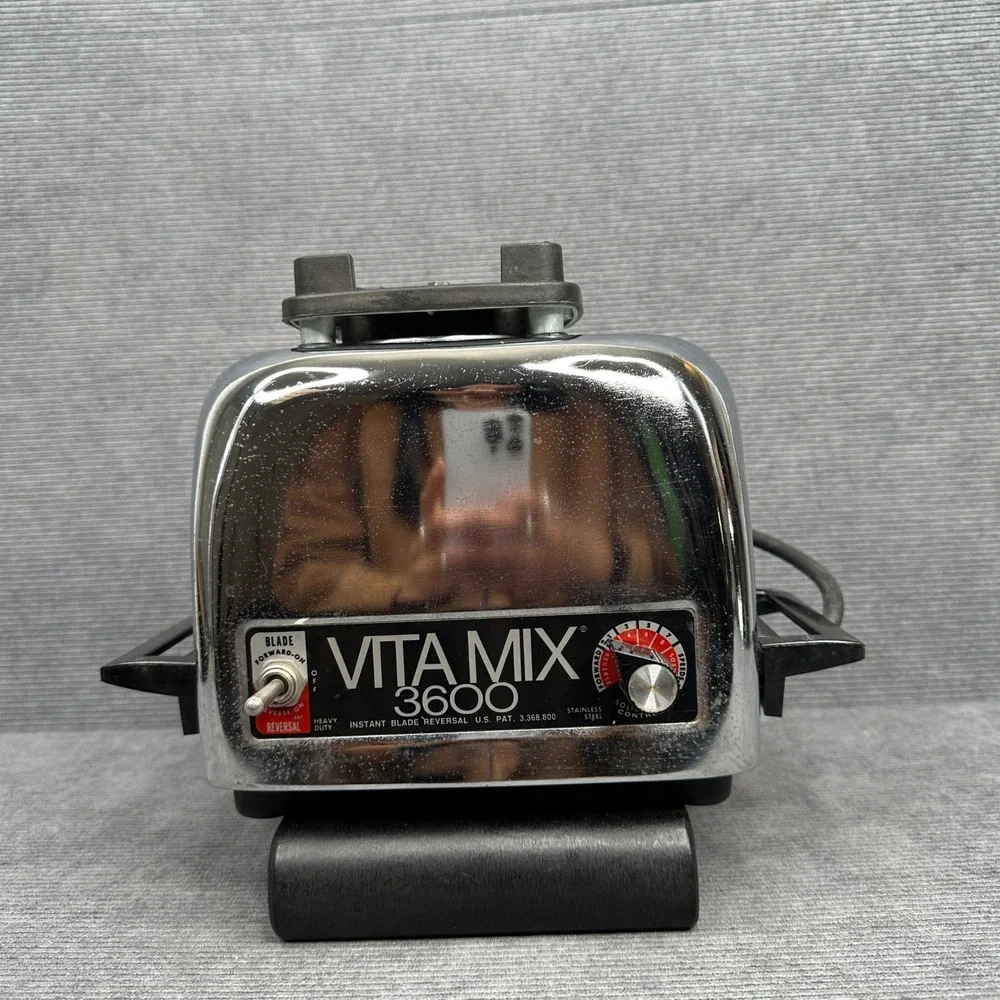 Vita Mix‎ 3600 Vintage Blender Motor Base Stainless Steel Heavy Duty Chrome
